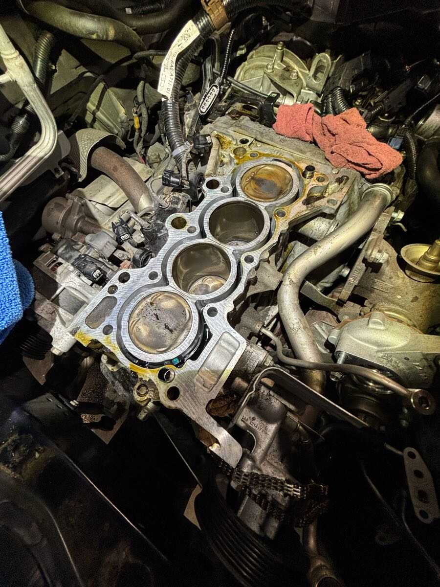 Engine head gasket repair
